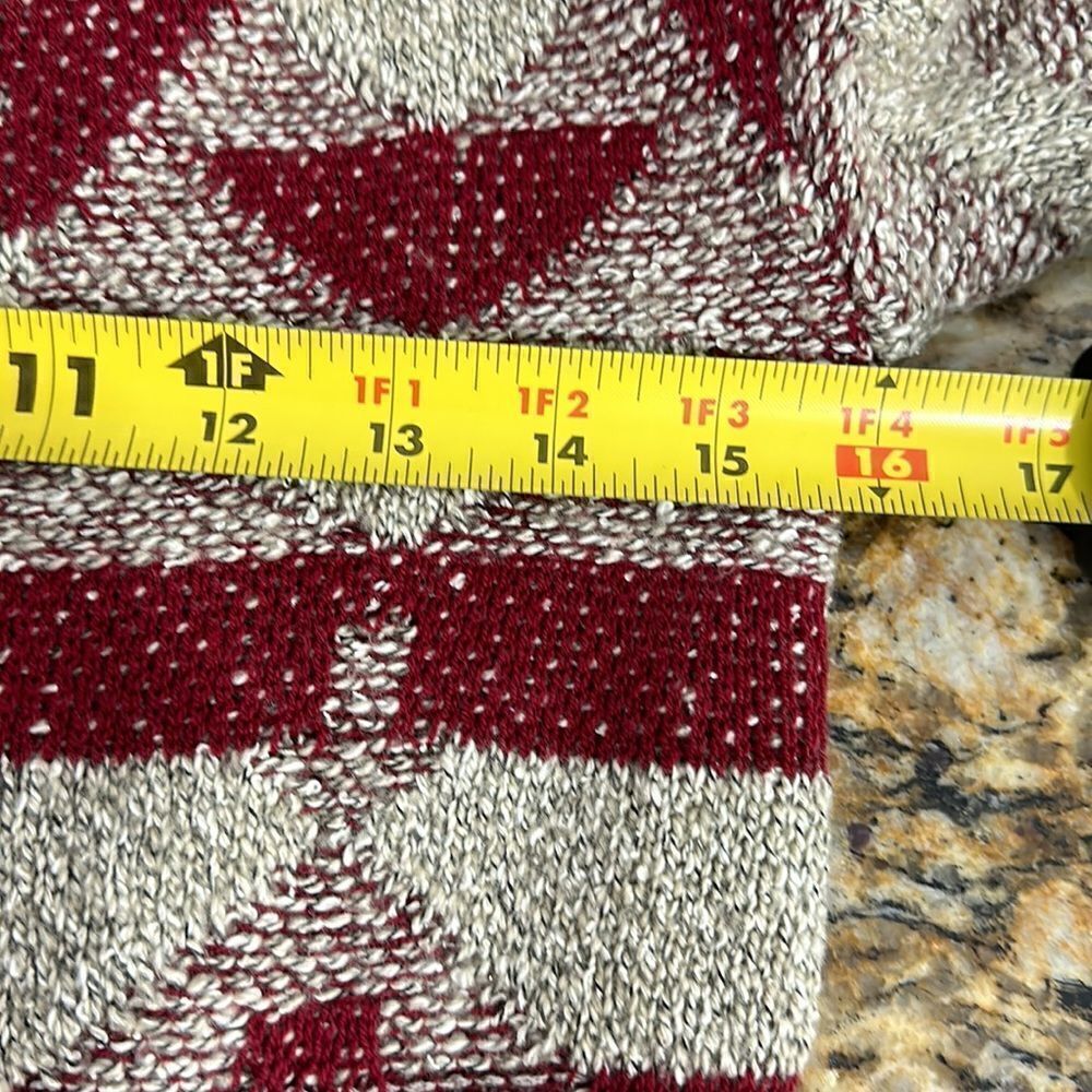 ❤️Last Chance Lucky Brand Cotton Blend Aztec Print Open Front Cardigan Size XS - Picture 9 of 11
